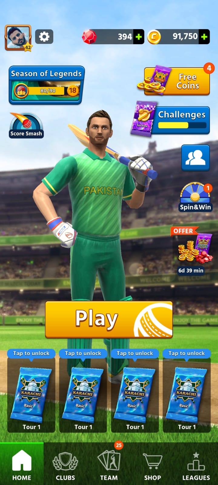 Cricket league for iOS